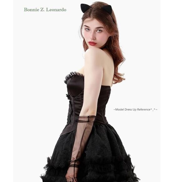 Cat Ears Headband Furry Padded Catwomen - Picture 2 of 5